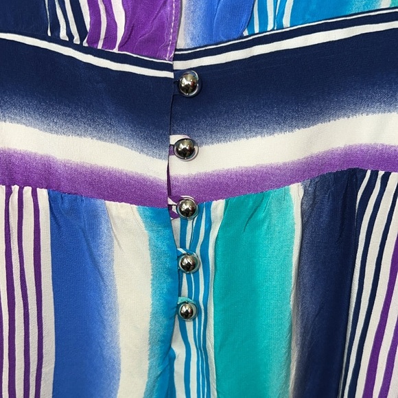 Alice & Trixie Silk Stripe Multi Color Dress Size M - Picture 4 of 11